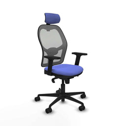Piqueras y Crespo 2D036N2 - Bureaustoel - Verstelbare hoofdsteun en hoogte - Licht Blauw