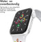 imoshion Sport⁺ bandje - Geschikt voor Apple Watch 1, 2, 3, 4, 5, 6, 7, 8, 9, 10 (42 mm), SE - 38/40/41 mm - White Rainbow - S/M