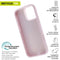 Muvit for Change - Telefoonhoes iPhone 16 Pro Max - Eco-friendly - Roze