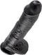 King Cock – 25.4 cm Dildo met Realistische Vormgeving Zuignap en Balzak voor Optimaal Penetratie - beigeig