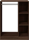 vidaXL - Kledingkast - 77x48x102 - cm - bewerkt - hout - bruin - eikenkleurig