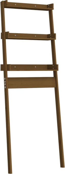 vidaXL - Toiletrek - 63,5x32x179 - cm - massief - grenenhout - honingbruin
