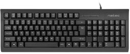 Natec MORAY - Toetsenbord met Smart ID-kaartlezer - Zwart