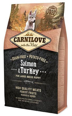 4 kg Carnilove salmon / turkey puppies large breed hondenvoer