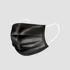 MEDIPOP D MASK DESPOSABLE - Mondkapje - 3-laags - Zwart (5-pack)
