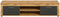 Furnilux Jam - Lowboard - 40x160x37cm - Grijs Eiken