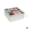 Multi-functionele Kist Confortime Make-Up Metaal 19,7 x 19,7 x 8 cm (12 Stuks)