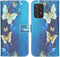 iMoshion Hoesje Geschikt voor Samsung Galaxy A52 (5G) / A52s / A52 (4G) Hoesje Met Pasjeshouder - iMoshion Design Softcase Bookcase - Blauw / Meerkleurig / Blue Butterfly
