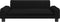 vidaXL - Hondenmand - 90x53x30 - cm - stof - zwart