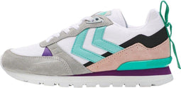 hummel Thor - Lage sneakers - Luxe suède - Wit-Zwart-Grijs