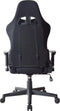 Bureaustoel Thomas - gamestoel racing stijl - stof bekleding - zwart