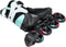 Powerslide Phuzion Radon Teal 90 Inlineskates - Maat 38 - Vrouwen - zwart/mintgroen/wit/roze