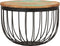 vidaXL - Salontafel - Ø - 50x35 - cm - massief - gerecycled - hout - en - staal