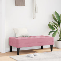 vidaXL - Ligbed - Roze - 113x57x39 - cm - Velours