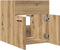 vidaXL - Wastafelkast - 41x38,5x46 - cm - bewerkt - hout - artisanaal - eikenkleur