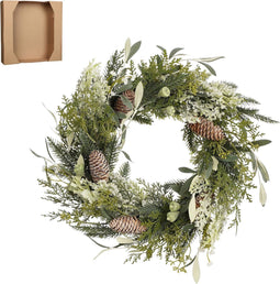 House of Seasons Alva - Kerstkrans - Ø40 cm - Groen