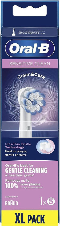 Oral-B Sensitive Clean - Opzetborstels - 5 Stuks - Oral-B Sensitive Clean - Opzetborstels - 5 Stuks
