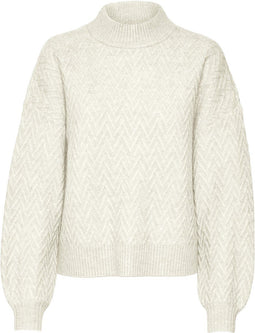 VERO MODA VMELLANEW LS HIGHNECK BLOUSE GA BOO - Dames Trui - Maat L