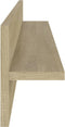vidaXL - Wandschappen - 2 - st - 80x11,5x18cm - bewerkt - hout - sonoma - eikenkleurig