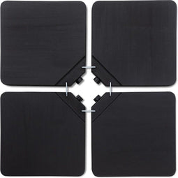 Kynast Garden - Parasoltegels 50x50x6 - 4-delige set vulbare parasolvoettegels voor kruisvoet - Grijs (4 stuks)
