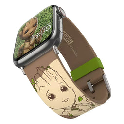 Moby Fox I Am Groot - Smartwatch Band - Siliconen - Geschikt voor Apple Watch en Android