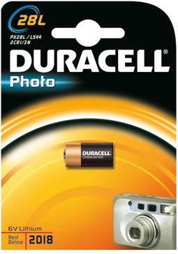 Duracell Photo 28L - Minicel batterij voor digitale camera - 119mm x 84mm x 14mm