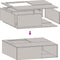 vidaXL - Tuhaard - met - Houtopslag - 100x100x30 - cm - Weerbestendig - Staal