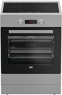 BEKO FSM89302GXS - Multifunctioneel fornuis - 8 kookfuncties 4 inductiezones - 72 liter oven capaciteit