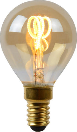 Lucide P45 - Filament lamp - Dimbaar LED E14 - 3W 2200K Amber