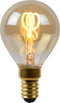 Lucide P45 - Filament lamp - Dimbaar LED E14 - 3W 2200K Amber