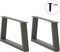 vidaXL - Eettafelpoten - 2 - st - V-vormig - 50x(30-31,3) - cm - staal - antraciet