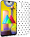 iMoshion Hoesje Geschikt voor Samsung Galaxy M31 Hoesje Siliconen - iMoshion Design hoesje - Transparant / Zwart / Hearts All Over Black