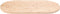 vidaXL - Tafelblad - ovaal - 100x50x2,5 - cm - massief - grenenhout