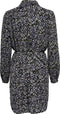 ONLY ONLNOVA LUX L/S SHIRT DRESS AOP PTM - Dames Jurk - Maat XL