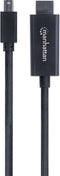 Manhattan 153287 DisplayPort-kabel Mini-displayport / HDMI Adapterkabel Mini DisplayPort-stekker, HDMI-A-stekker 1.80 m