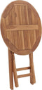 vidaXL - Tuintafel - inklapbaar - 60 - cm - massief - teakhout