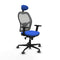 Piqueras y Crespo 2D036G1 - Bureaustoel - Hoofdsteun verstelbaar - Blauw