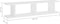 vidaXL - Wandschappen - 2 - st - 90x18x20 - cm - bewerkt - hout - wit