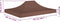 vidaXL - Partytentdak - 270 g/m² - 4,5x3 m - bruin