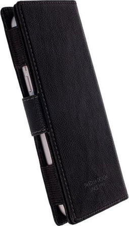 Krusell Vargon - Universeel Portemonnee Hoesje - Vintage PU Leder - Zwart