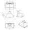 Beko HNU51311S - Inbouwunit afzuigkap - LED - Zilver