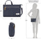 Travelon Heritage Compact Anti-diefstal Clutch Crossbody - RFID mini-tas met slashbestendige band - Indigo