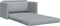 vidaXL - Vloersofa - Bed - 2-in-1 - Lichtgrijs - 124x71x78 - cm - Stof