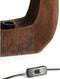 Light & Living Kelafo - Tafellamp - Hout - 33x10x40cm - Bruin