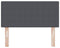 vidaXL - Hoofdbord - Eenvoudig - Donkergrijs - 90 - cm - Korduroy