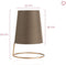 Pauleen 48001 Shiny Circle table luminaire max. 20W E14 copper/taupe 230V alu/textile