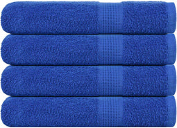 vidaXL - Saunahanddoeken - 4 - st - 80x200 - cm - 360 - g/m² - 100% - katoen - blauw