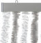 vidaXL - Vliegengordijn - 56x200 - cm - chenille - lichtgrijs - en - wit