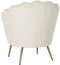 Home ESPRIT - Leunstoel - Stof zitting - Crème 80 x 75 x 86 cm