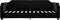 vidaXL - Slaapbank - 100x200 - cm - stof - zwart
